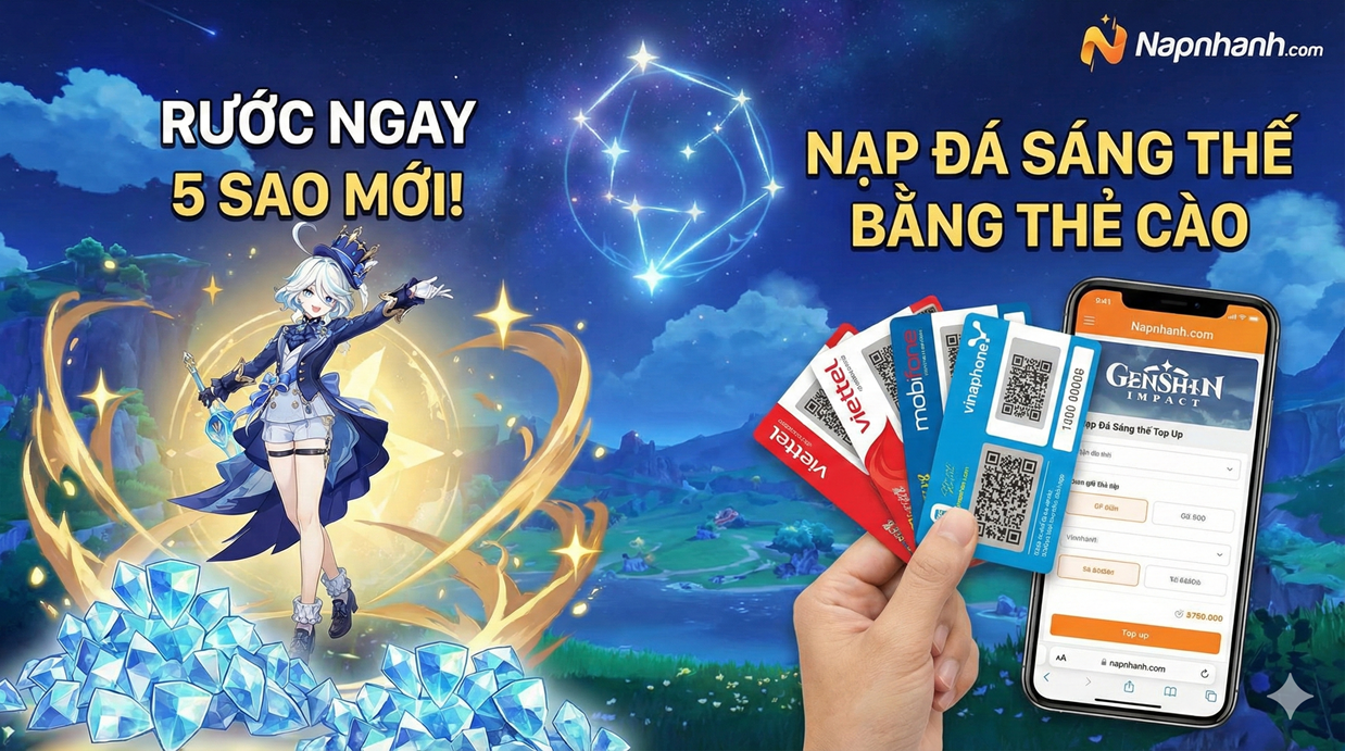 ✨ Cách Nạp Đá Sáng Thế Genshin Impact Bằng Thẻ Cào: Rước Ngay Nhân Vật 5 Sao Mới Nhất!